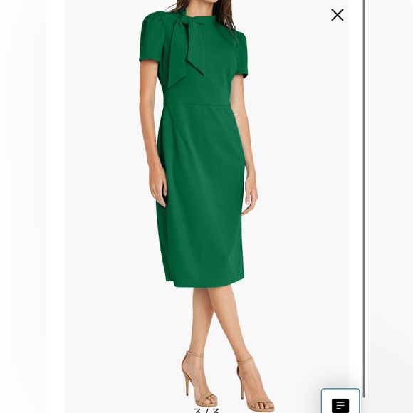 Maggy London Tie Neck Dress - Mad Men Style - Picture 4 of 4